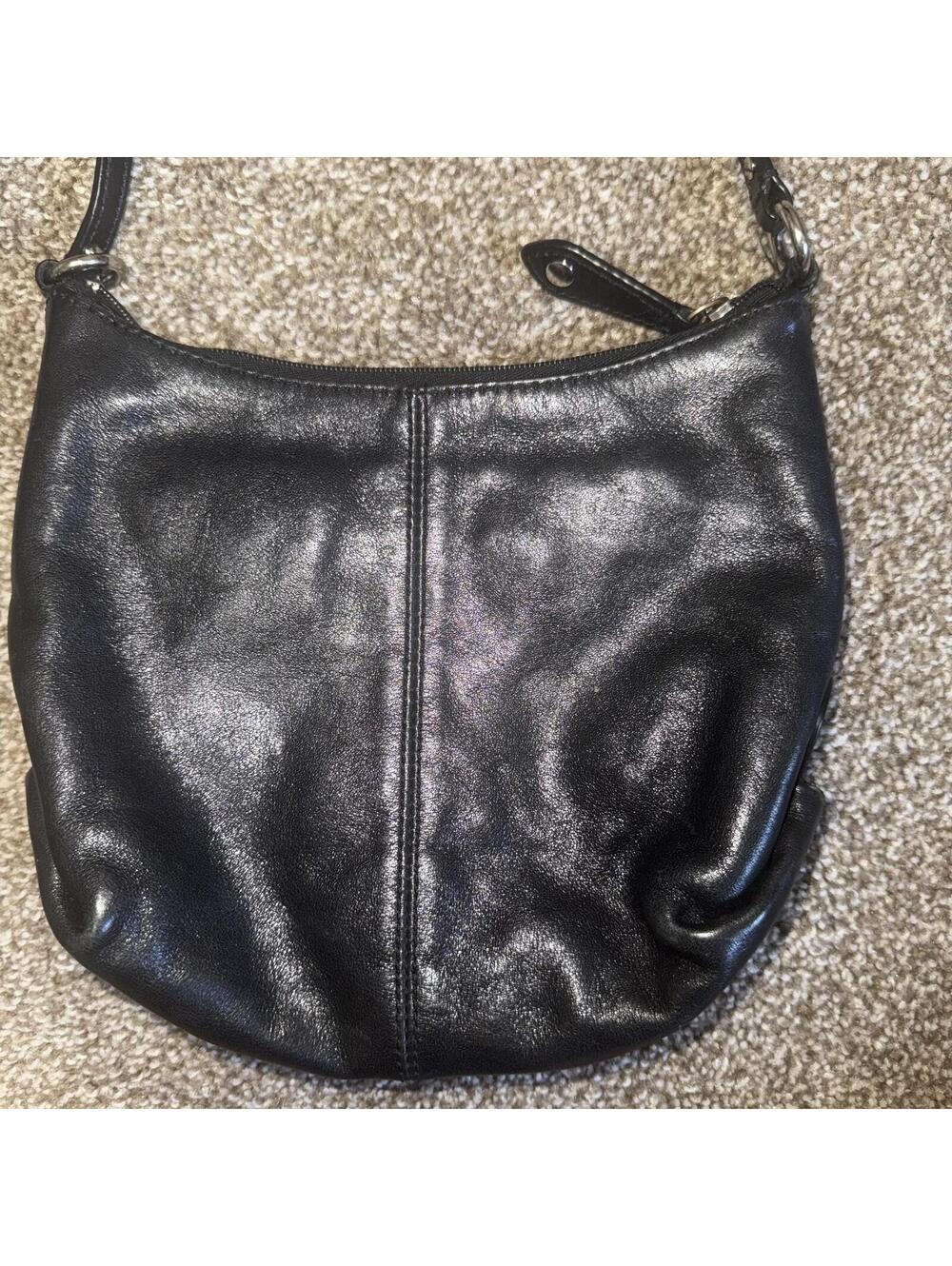 Black Y2K Slouchy Vintage Crossbody Purse Bag - Picture 5 of 9